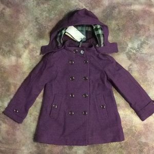 NWT BURBERRY Girls Addlestone Button Down Jacket 6